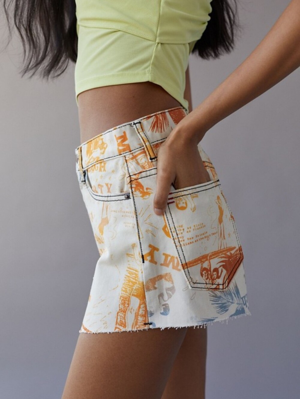 EUC Urban Outfitters BDG Pitched A-line Denim Shorts, Size 29